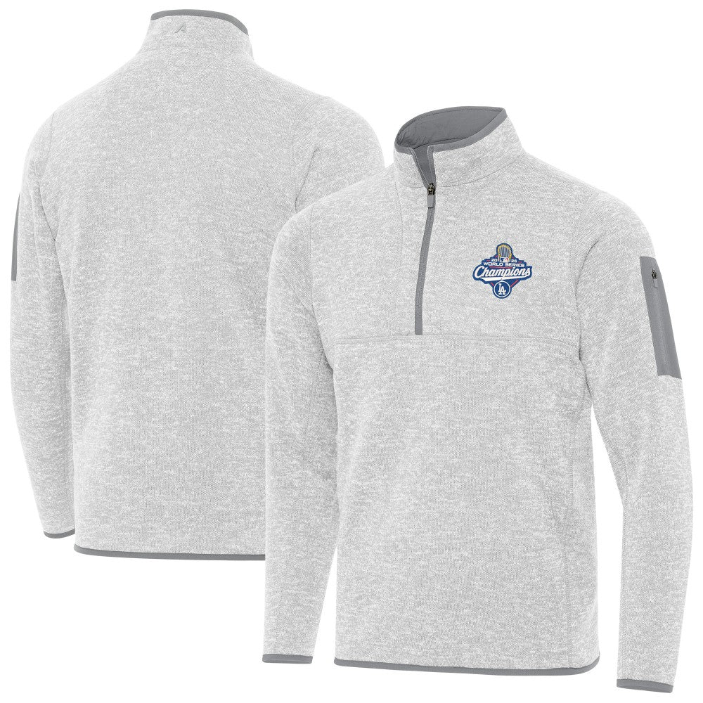 Los Angeles Dodgers Antigua Back-to-Back World Series Champions Fortune Quarter-Zip Pullover - MLB Pullover