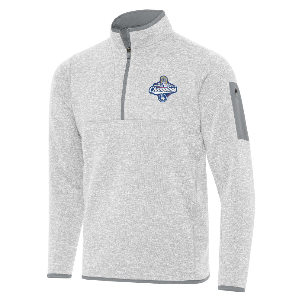 Los Angeles Dodgers Antigua Back-to-Back World Series Champions Fortune Quarter-Zip Pullover - MLB Pullover