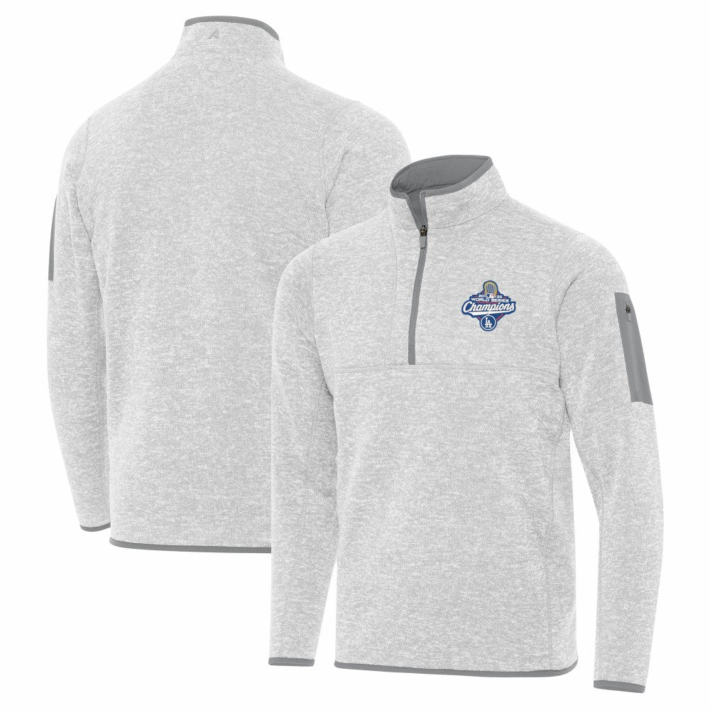 Los Angeles Dodgers Antigua 2025 World Series Champions Fortune Quarter-Zip Jacket - MLB Jackets