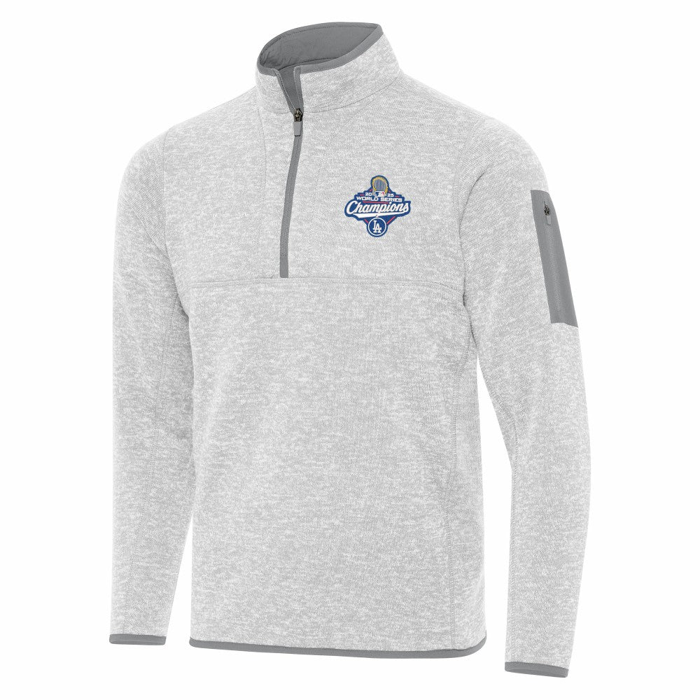 Los Angeles Dodgers Antigua 2025 World Series Champions Fortune Quarter-Zip Jacket - MLB Jackets