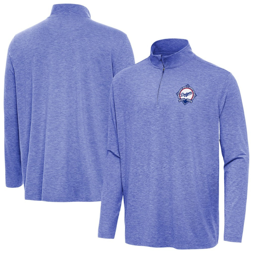Los Angeles Dodgers Antigua Back-to-Back World Series Champions Hunk Quarter-Zip Pullover - MLB Pullover