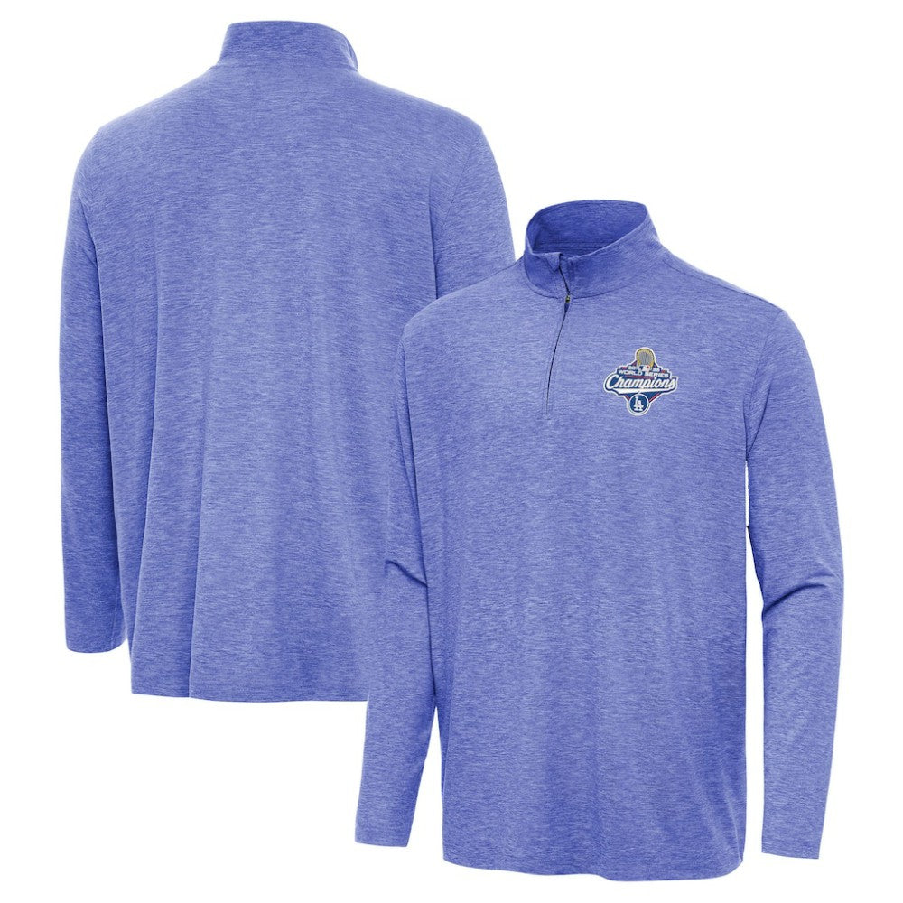 Los Angeles Dodgers Antigua 2025 World Series Champions Hunk Quarter-Zip Top - MLB Tops