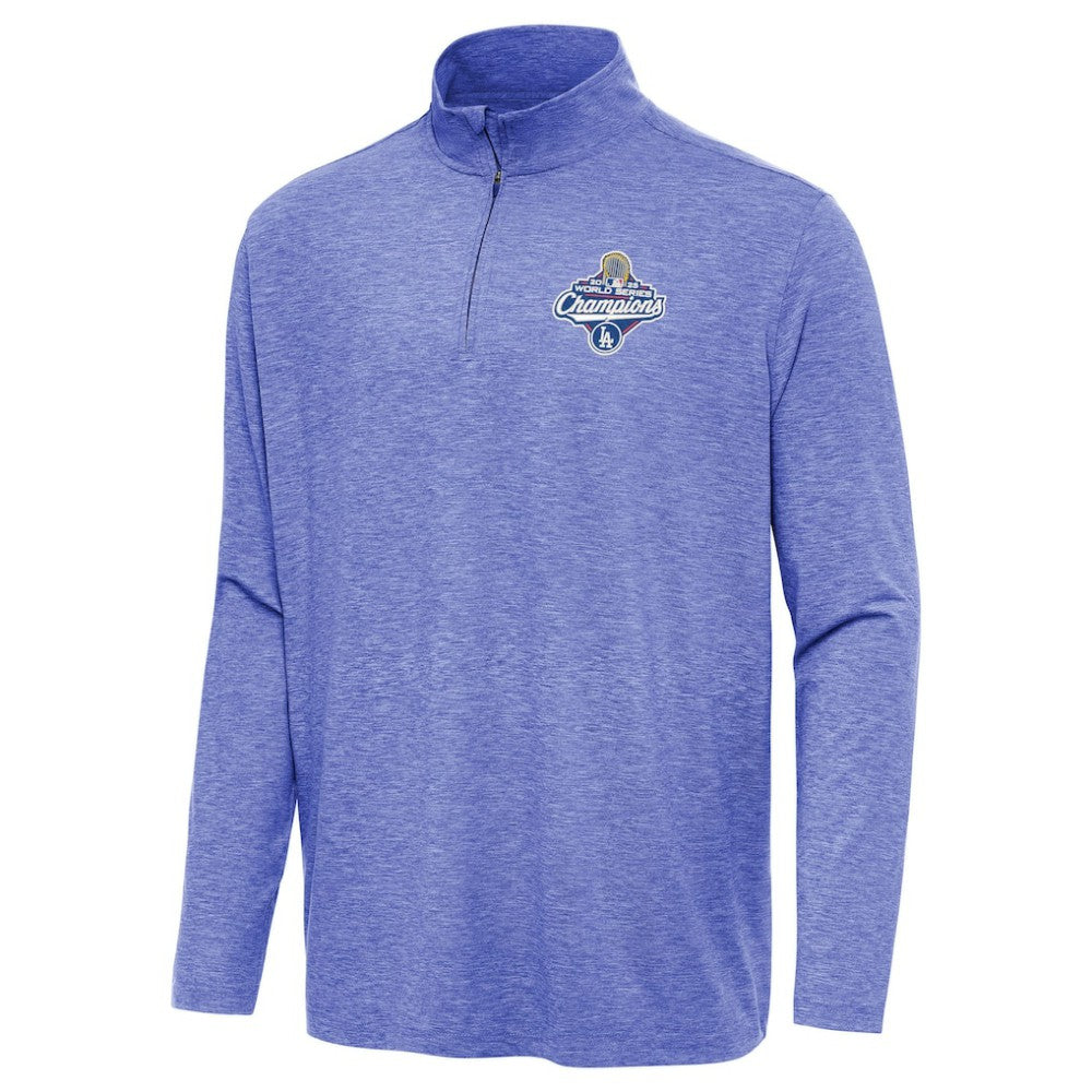 Los Angeles Dodgers Antigua 2025 World Series Champions Hunk Quarter-Zip Top - MLB Tops