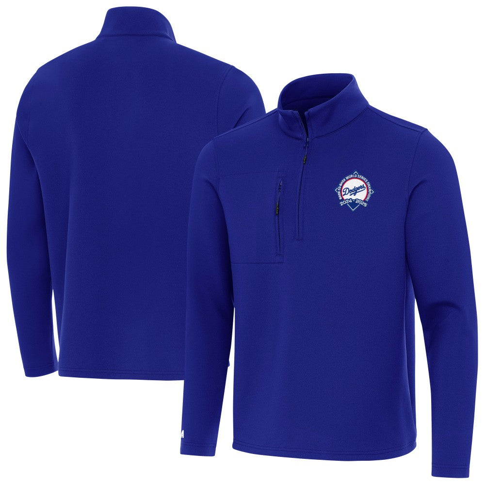Los Angeles Dodgers Antigua Back-to-Back World Series Champions Insider Quarter-Zip Pullover - MLB Pullover
