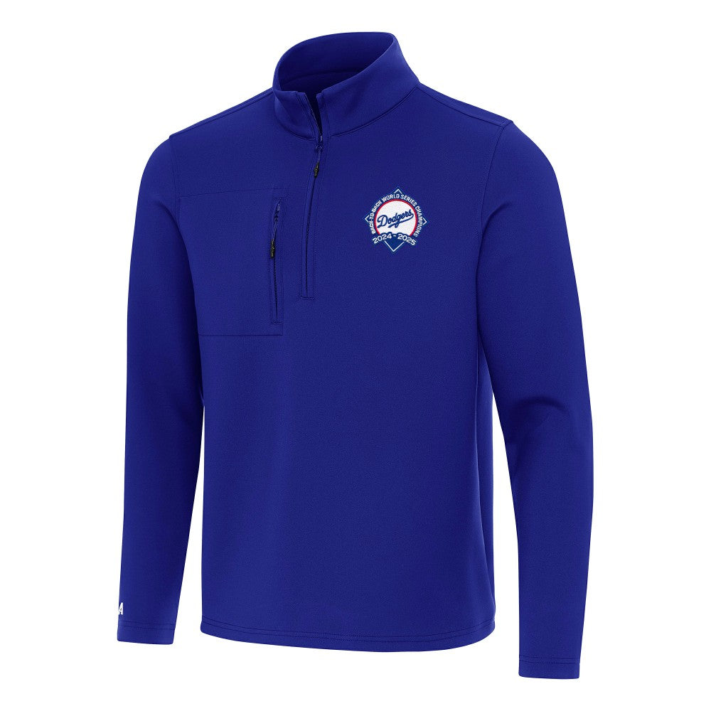 Los Angeles Dodgers Antigua Back-to-Back World Series Champions Insider Quarter-Zip Pullover - MLB Pullover