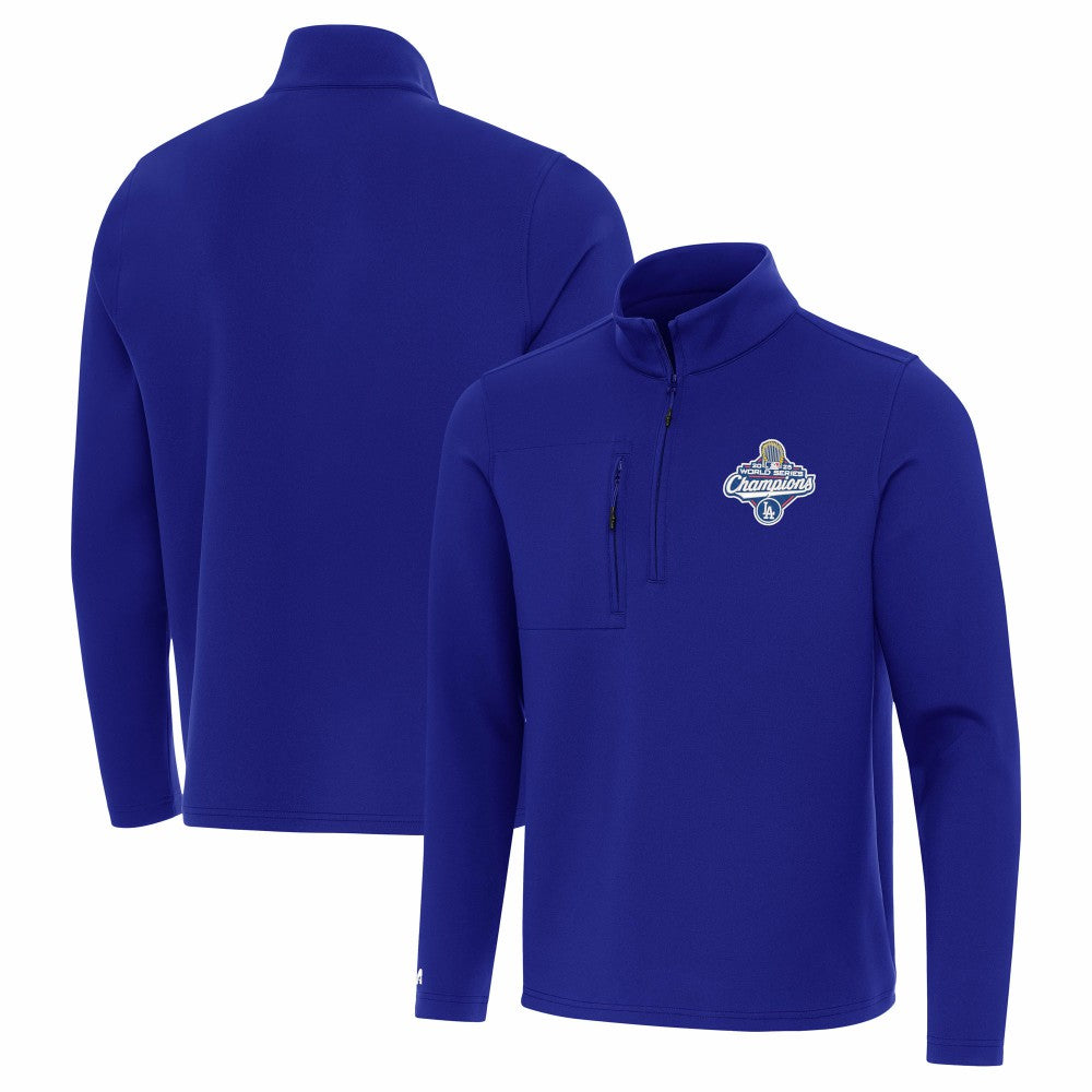 Los Angeles Dodgers Antigua 2025 World Series Champions Insider Quarter-Zip Pullover - MLB Pullover