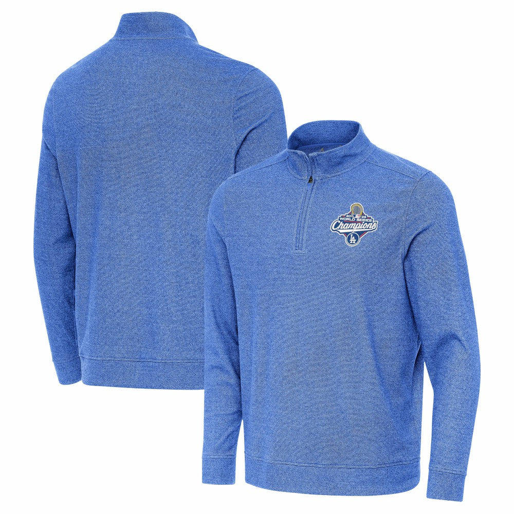 Los Angeles Dodgers Antigua 2025 World Series Champions Subtle Quarter-Zip Sweatshirt - MLB Sweatshirts