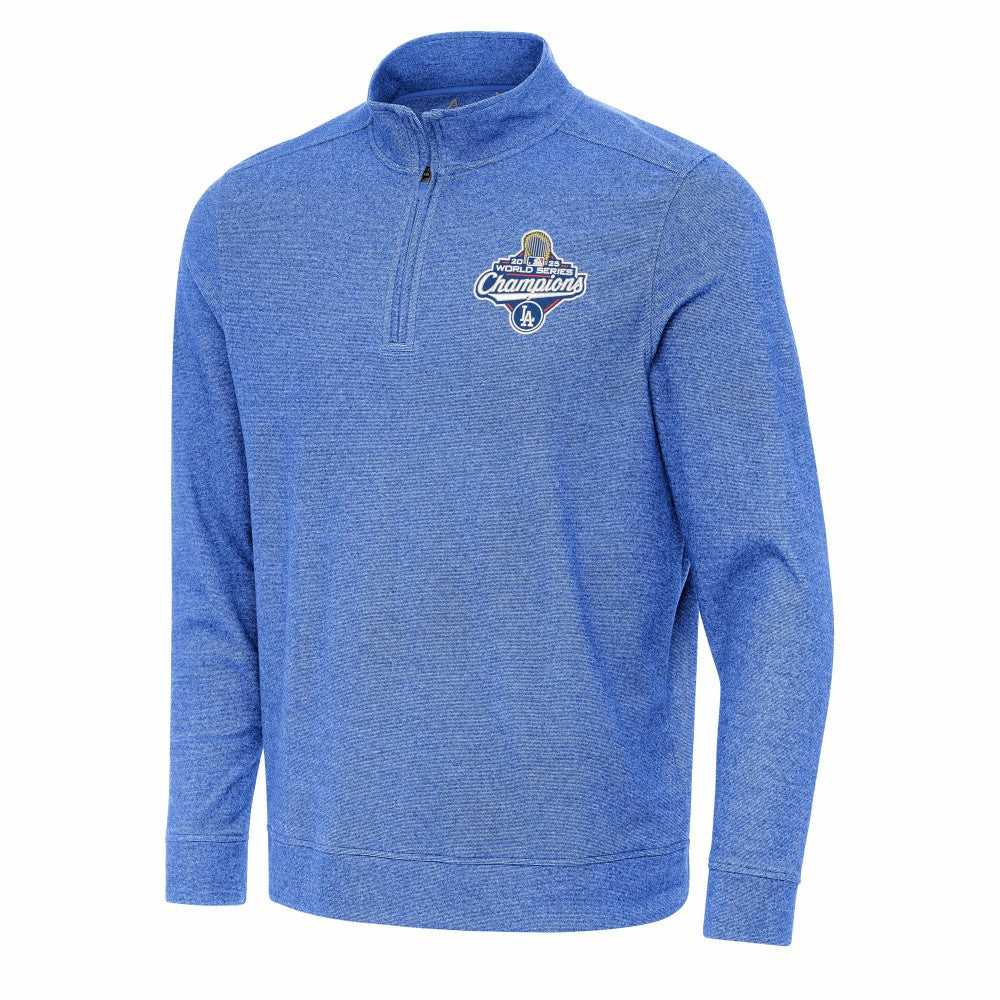 Los Angeles Dodgers Antigua 2025 World Series Champions Subtle Quarter-Zip Sweatshirt - MLB Sweatshirts