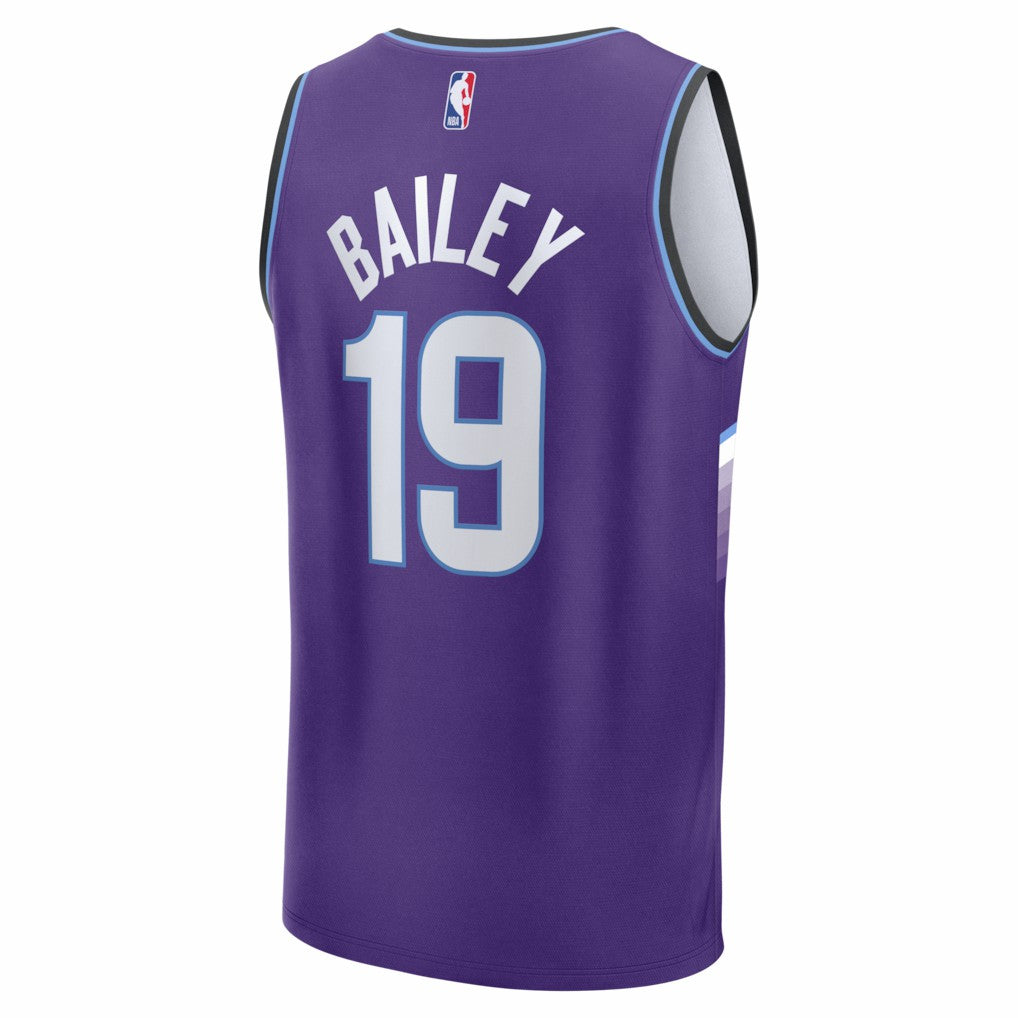 Purple Ace Bailey Utah Jazz Fast Break Replica Jersey | NBA