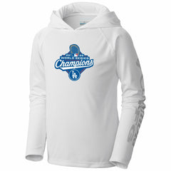 Los Angeles Dodgers Columbia Youth 2025 World Series Champions Terminal Tackle Omni-Shade Hoodie - MLB Hoodies