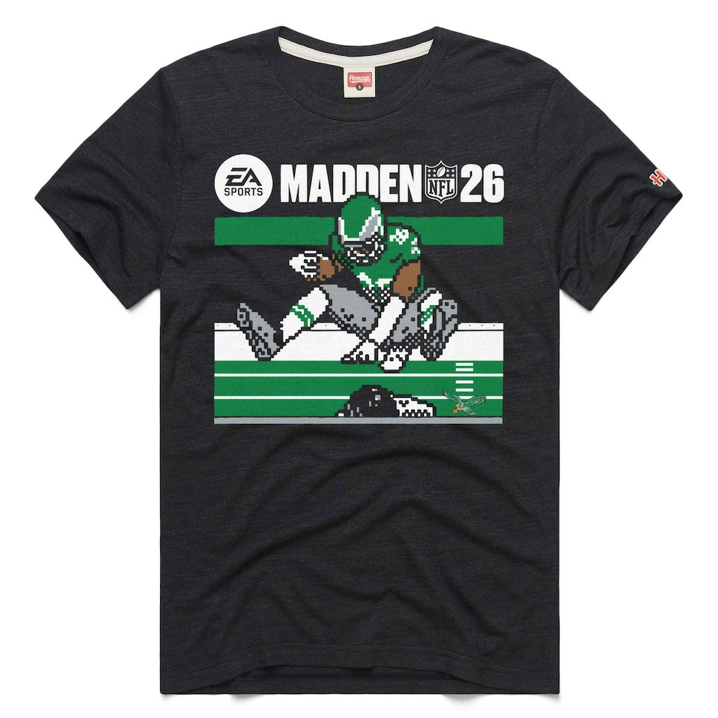 Philadelphia Eagles Saquon Barkley  Homage Unisex Madden NFL '26 Retro Cover Tri-Blend T-Shirt | NFL Online