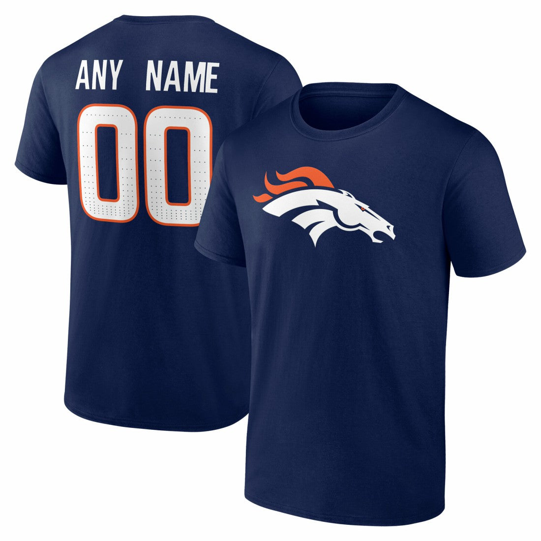 Denver Broncos Big & Tall Team Authentic Custom T-Shirt | NFL New