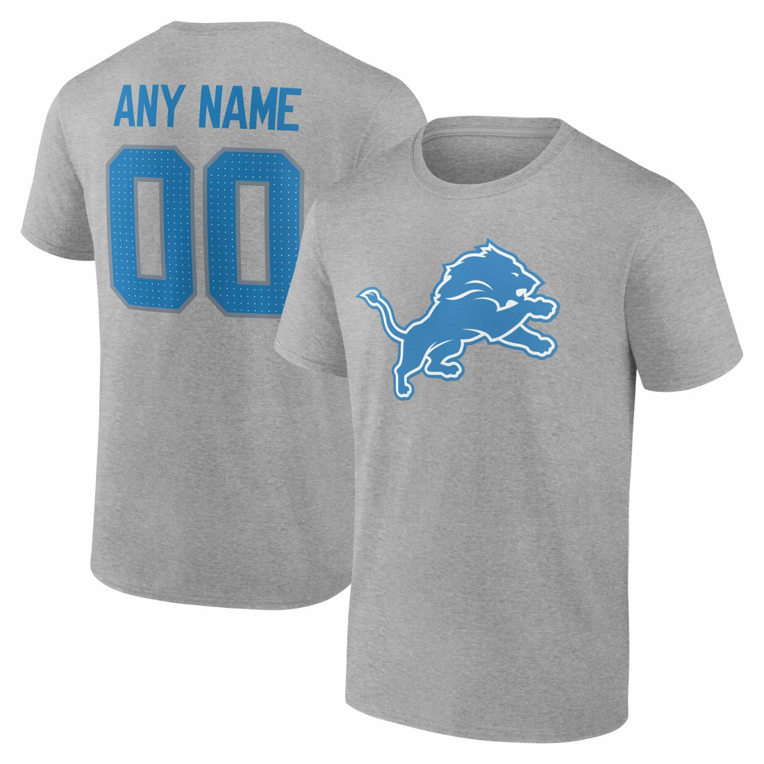 Detroit Lions Big & Tall Team Authentic Custom T-Shirt | NFL Discount