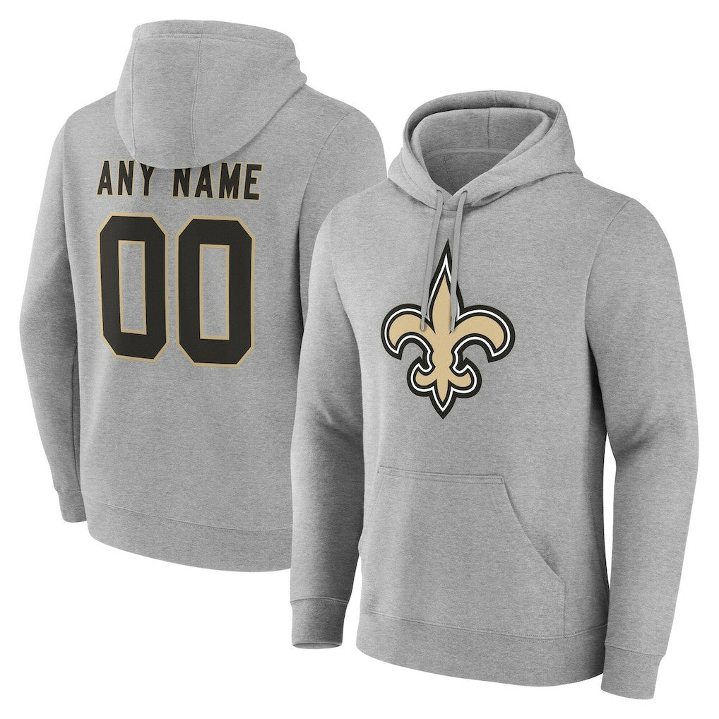 New Orleans Saints Big & Tall Team Authentic Custom Hoodie | NFL New