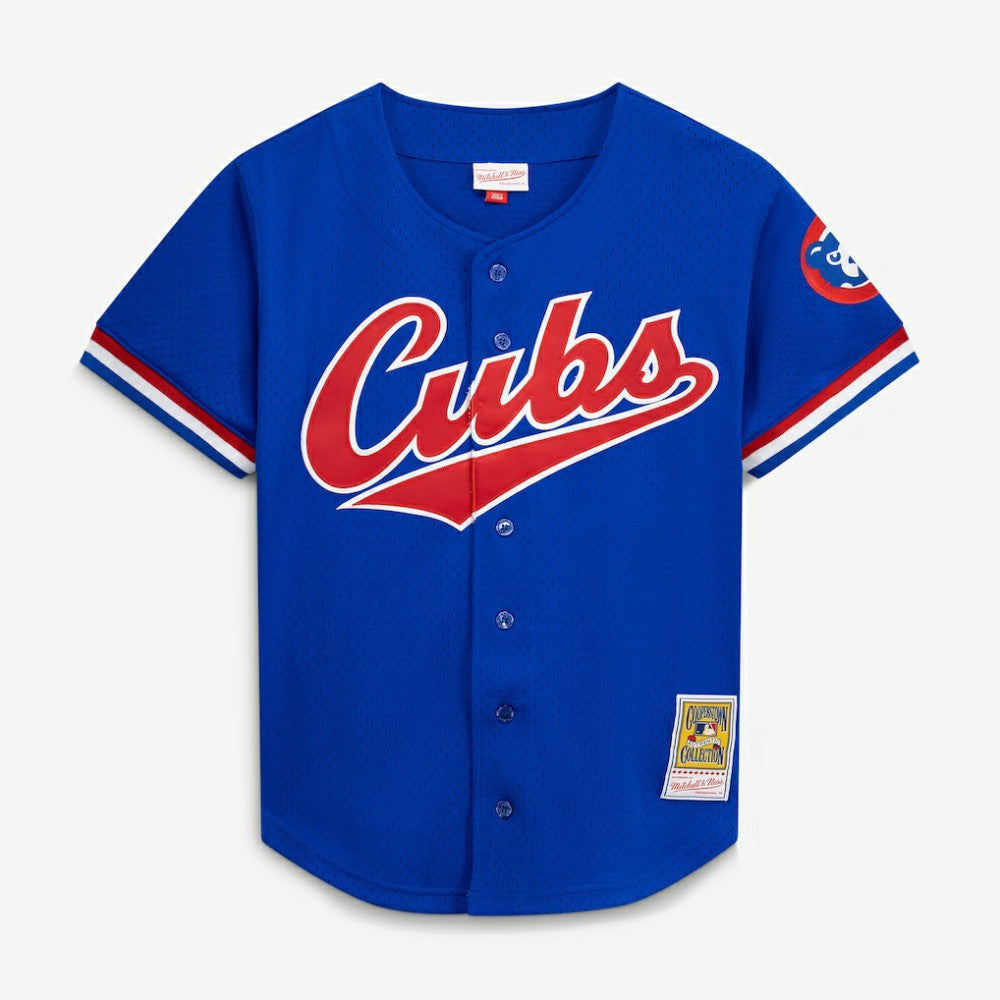 Ryne Sandberg Chicago Cubs Mitchell & Ness Cooperstown Collection 1996 Mesh Batting Practice Button-Up Jersey - MLB Jerseys