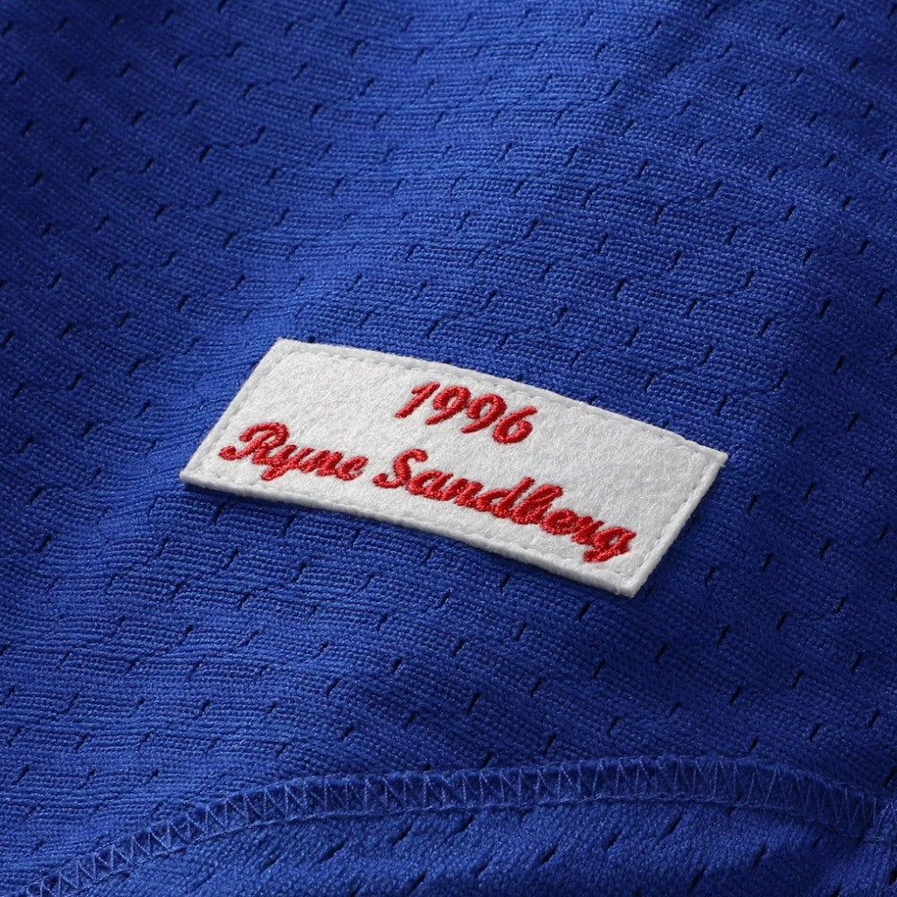 Ryne Sandberg Chicago Cubs Mitchell & Ness Cooperstown Collection 1996 Mesh Batting Practice Button-Up Jersey - MLB Jerseys