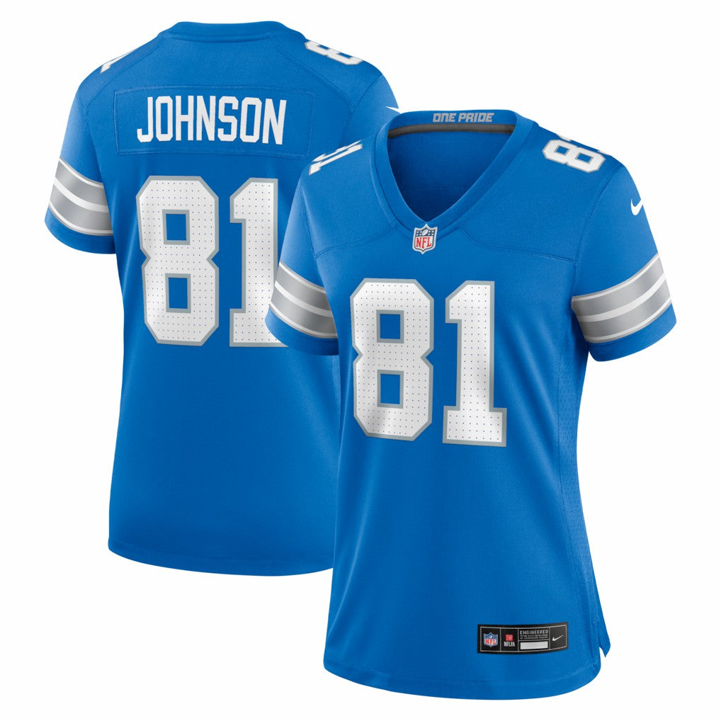 Detroit Lions Calvin Johnson  Women's Team Retired Game Jersey | NFL Outlet