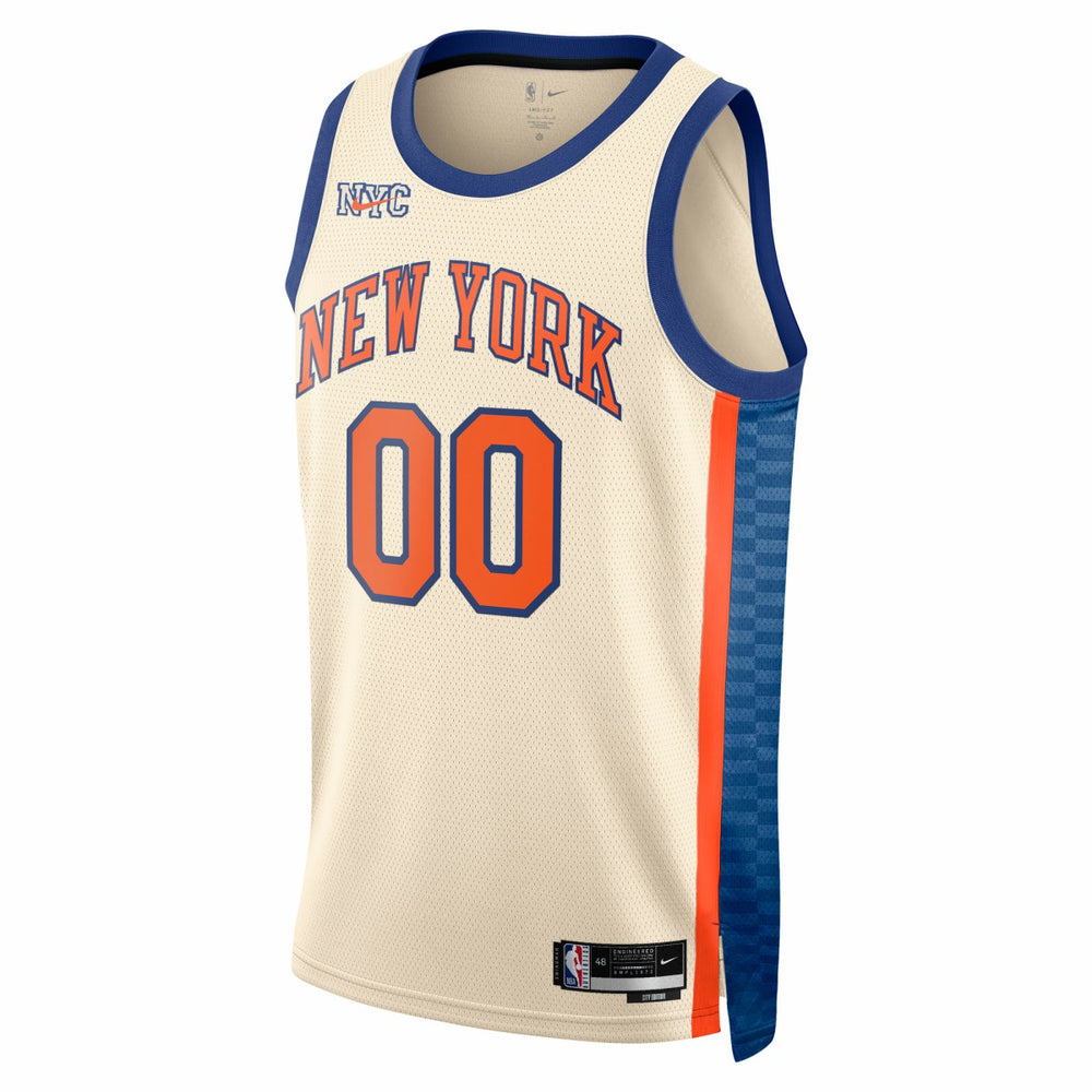 Cream New York Knicks Unisex 2025/26 City Edition Swingman Custom Jersey | NBA