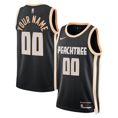 Black Atlanta Hawks Unisex 2025/26 City Edition Swingman Custom Jersey | NBA