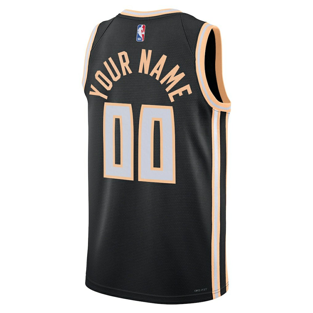 Black Atlanta Hawks Unisex 2025/26 City Edition Swingman Custom Jersey | NBA