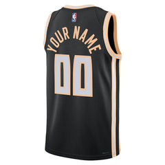 Black Atlanta Hawks Unisex 2025/26 City Edition Swingman Custom Jersey | NBA