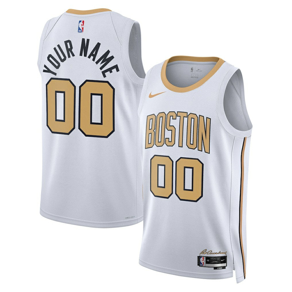 White Boston Celtics Unisex 2025/26 City Edition Swingman Custom Jersey | NBA