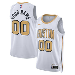 White Boston Celtics Unisex 2025/26 City Edition Swingman Custom Jersey | NBA