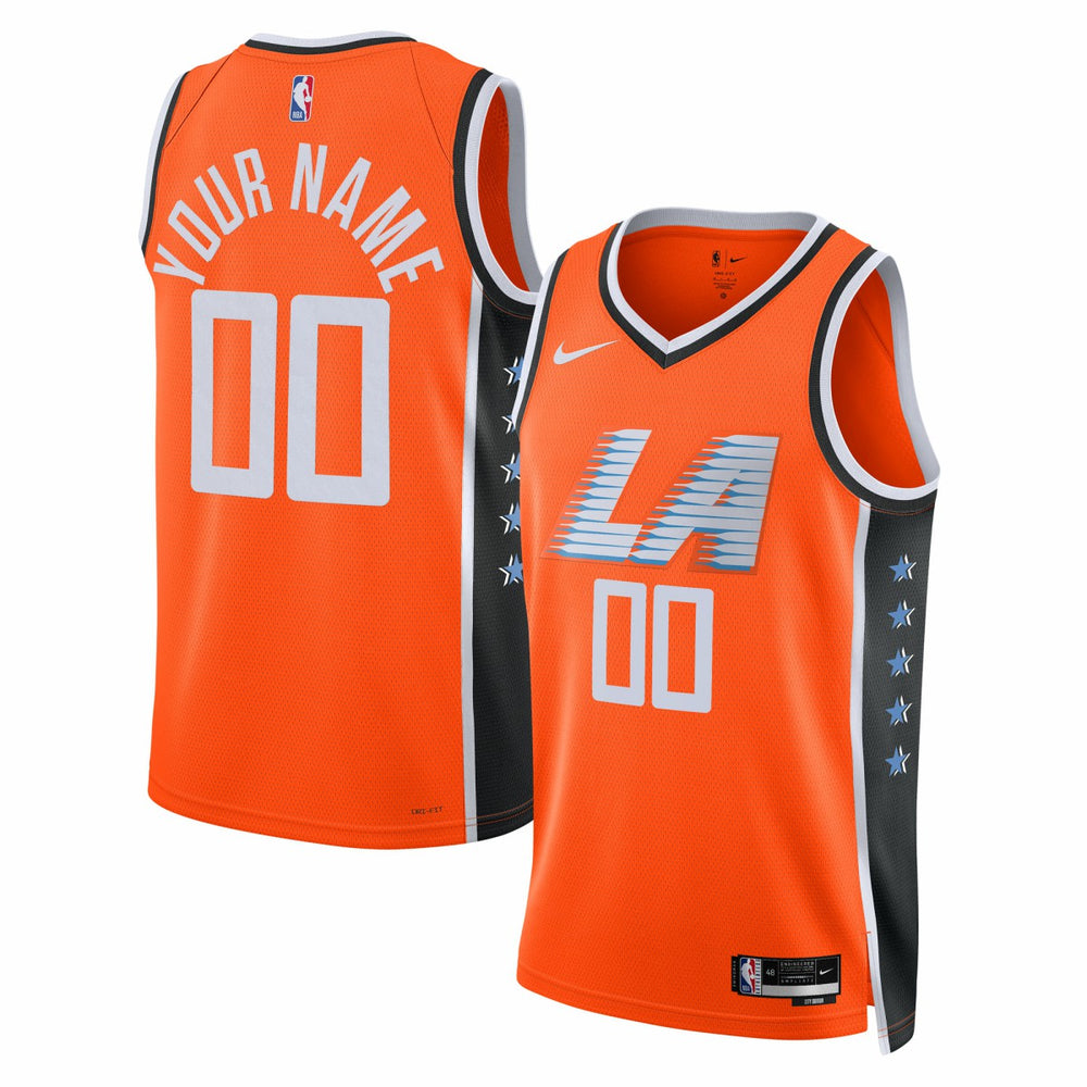 Orange LA Clippers Unisex 2025/26 City Edition Swingman Custom Jersey | NBA