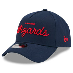 Navy Washington Wizards x Malbon Golf Unisex 9FORTY A-Frame Adjustable Hat | NBA