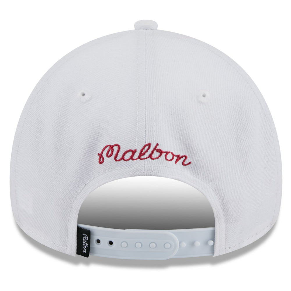 White Miami Heat x Malbon Golf Unisex 9FORTY A-Frame Adjustable Hat | NBA