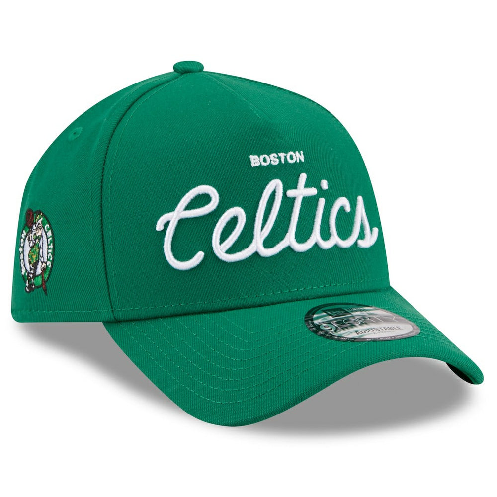 Green Boston Celtics x Malbon Golf Unisex 9FORTY A-Frame Adjustable Hat | NBA