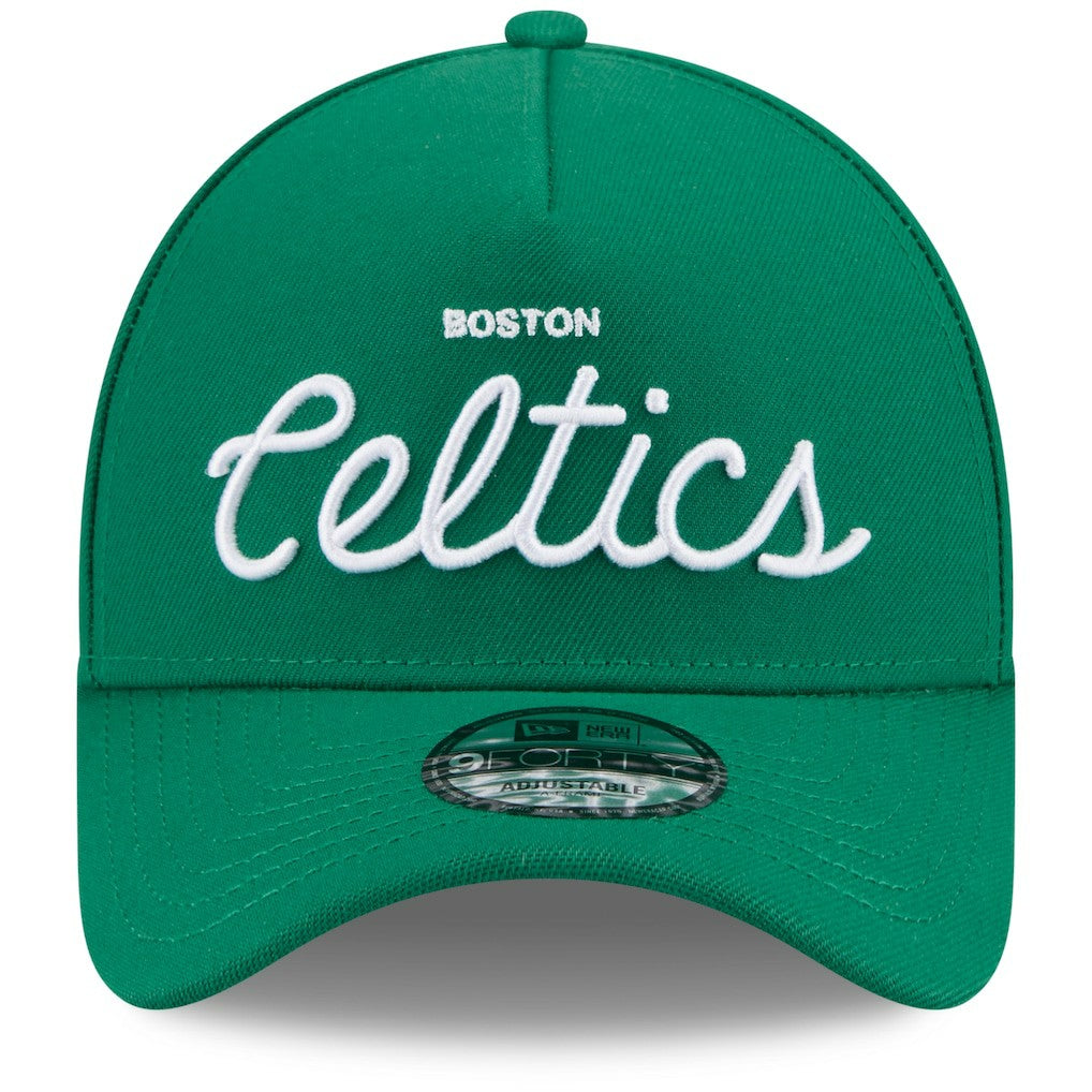 Green Boston Celtics x Malbon Golf Unisex 9FORTY A-Frame Adjustable Hat | NBA