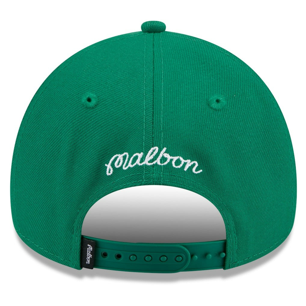 Green Boston Celtics x Malbon Golf Unisex 9FORTY A-Frame Adjustable Hat | NBA
