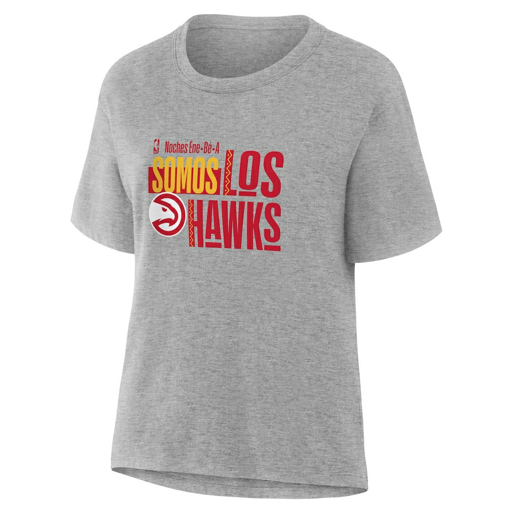 Gray Atlanta Hawks Women's Noches Training T-Shirt | NBA