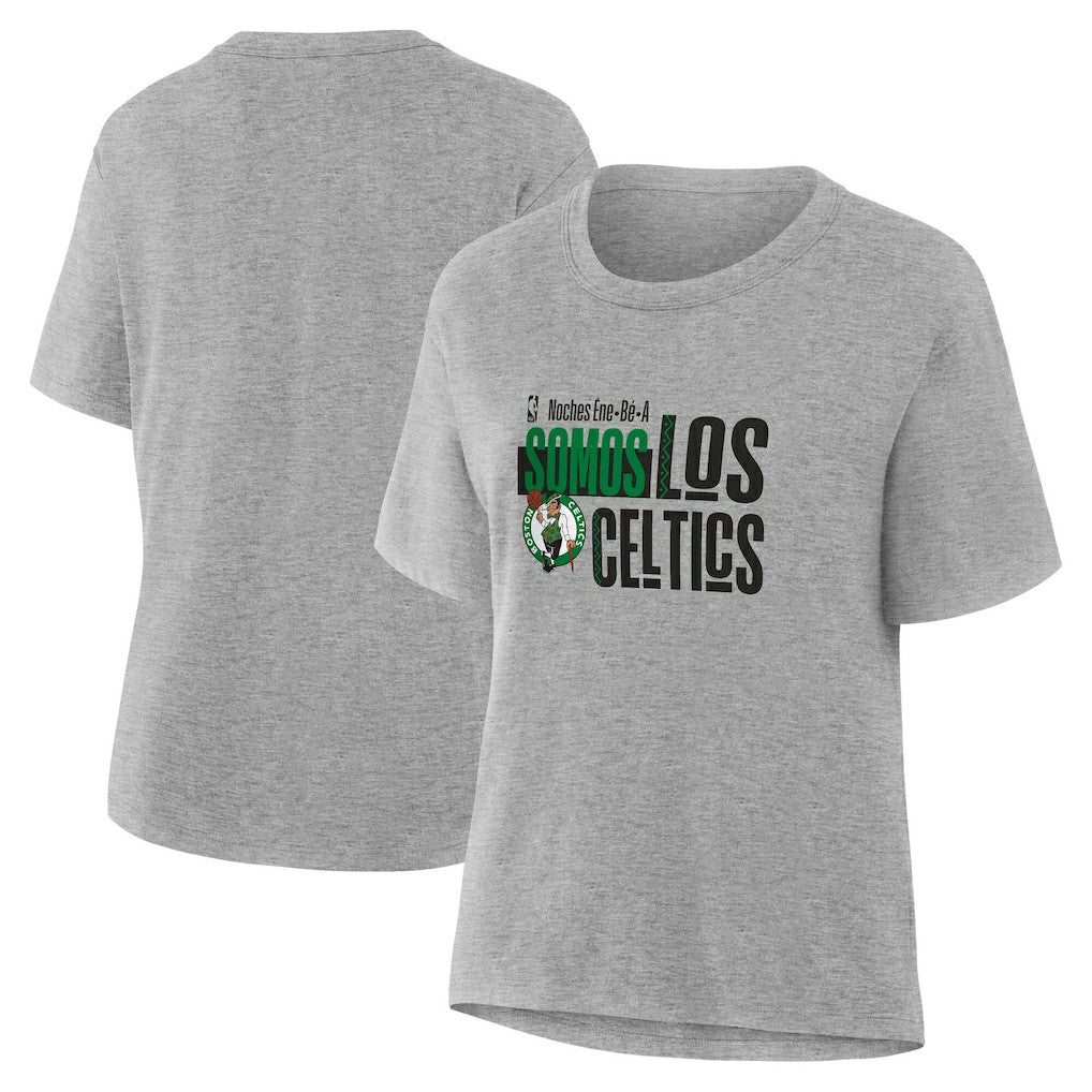 Gray Boston Celtics Women's Noches Training T-Shirt | NBA