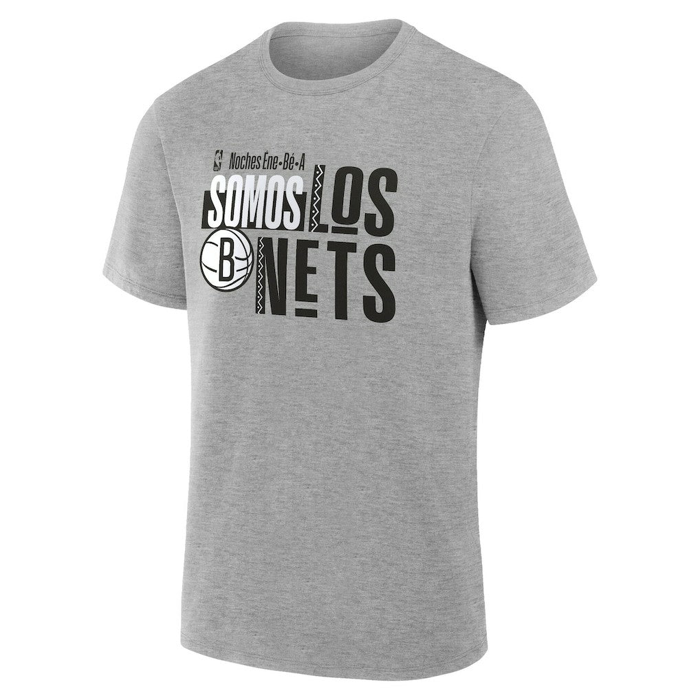 Gray Brooklyn Nets Noches Training T-Shirt | NBA