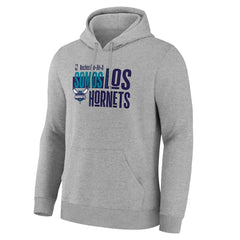 Gray Charlotte Hornets Noches Training Hoodie | NBA