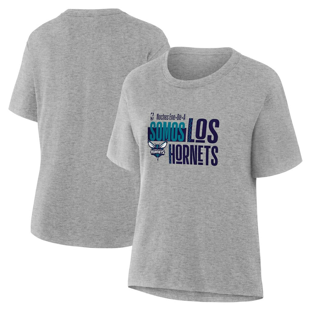 Gray Charlotte Hornets Women's Noches Training T-Shirt | NBA