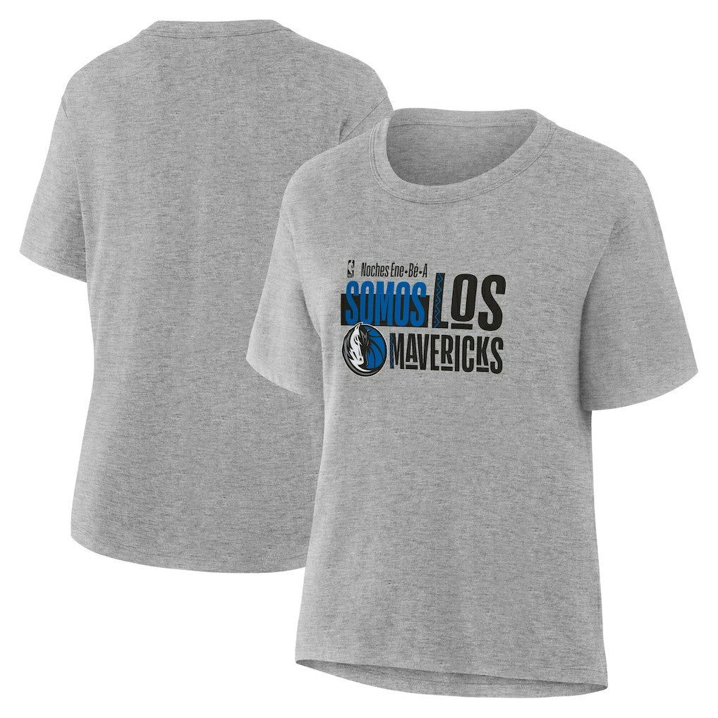 Gray Dallas Mavericks Women's Noches Training T-Shirt sale | NBA