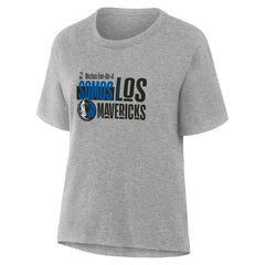Gray Dallas Mavericks Women's Noches Training T-Shirt sale | NBA