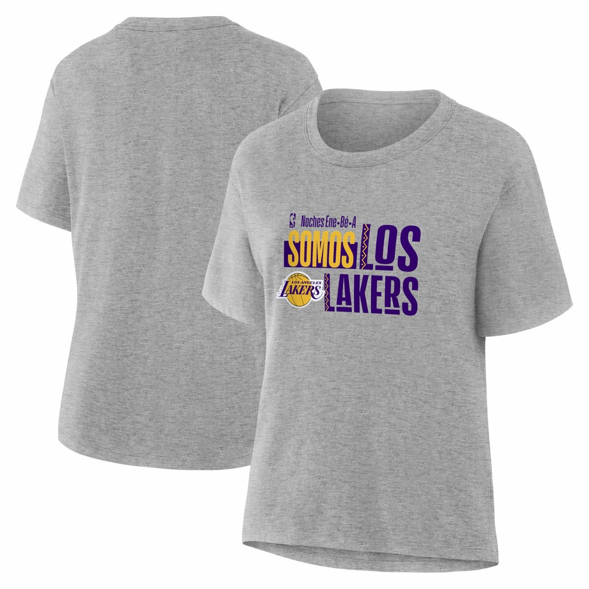 Gray Los Angeles Lakers Women's Noches Training T-Shirt | NBA