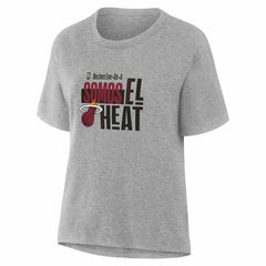 Gray Miami Heat Women's Noches Training T-Shirt | NBA