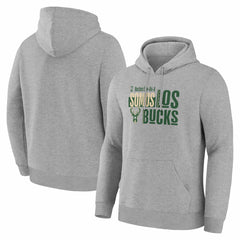 Gray Milwaukee Bucks Noches Training Hoodie | NBA
