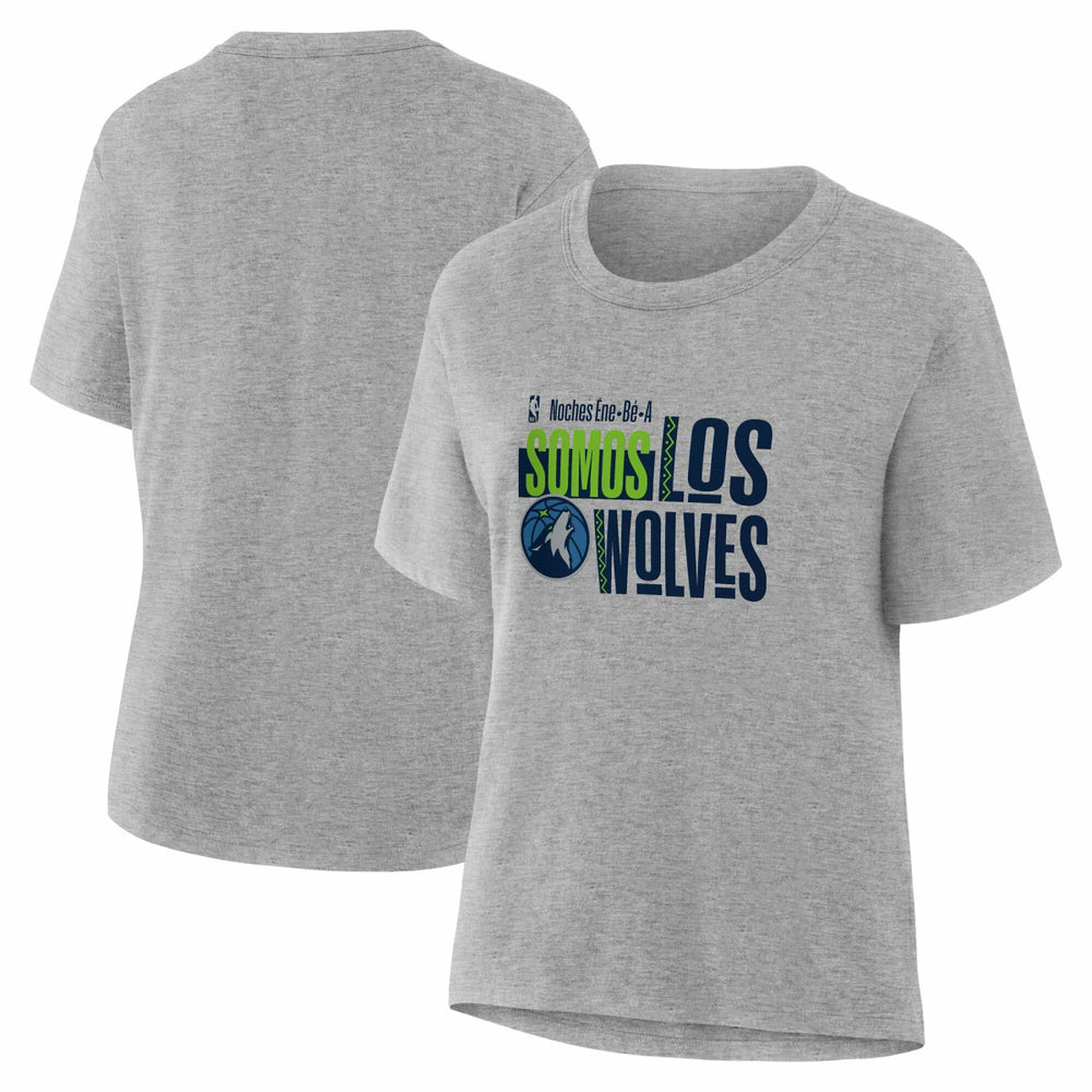 Gray Minnesota Timberwolves Women's Noches Training T-Shirt | NBA
