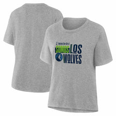 Gray Minnesota Timberwolves Women's Noches Training T-Shirt | NBA