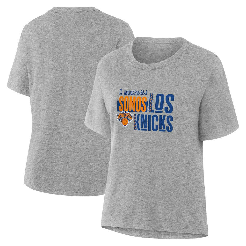 Gray New York Knicks Women's Noches Training T-Shirt | NBA