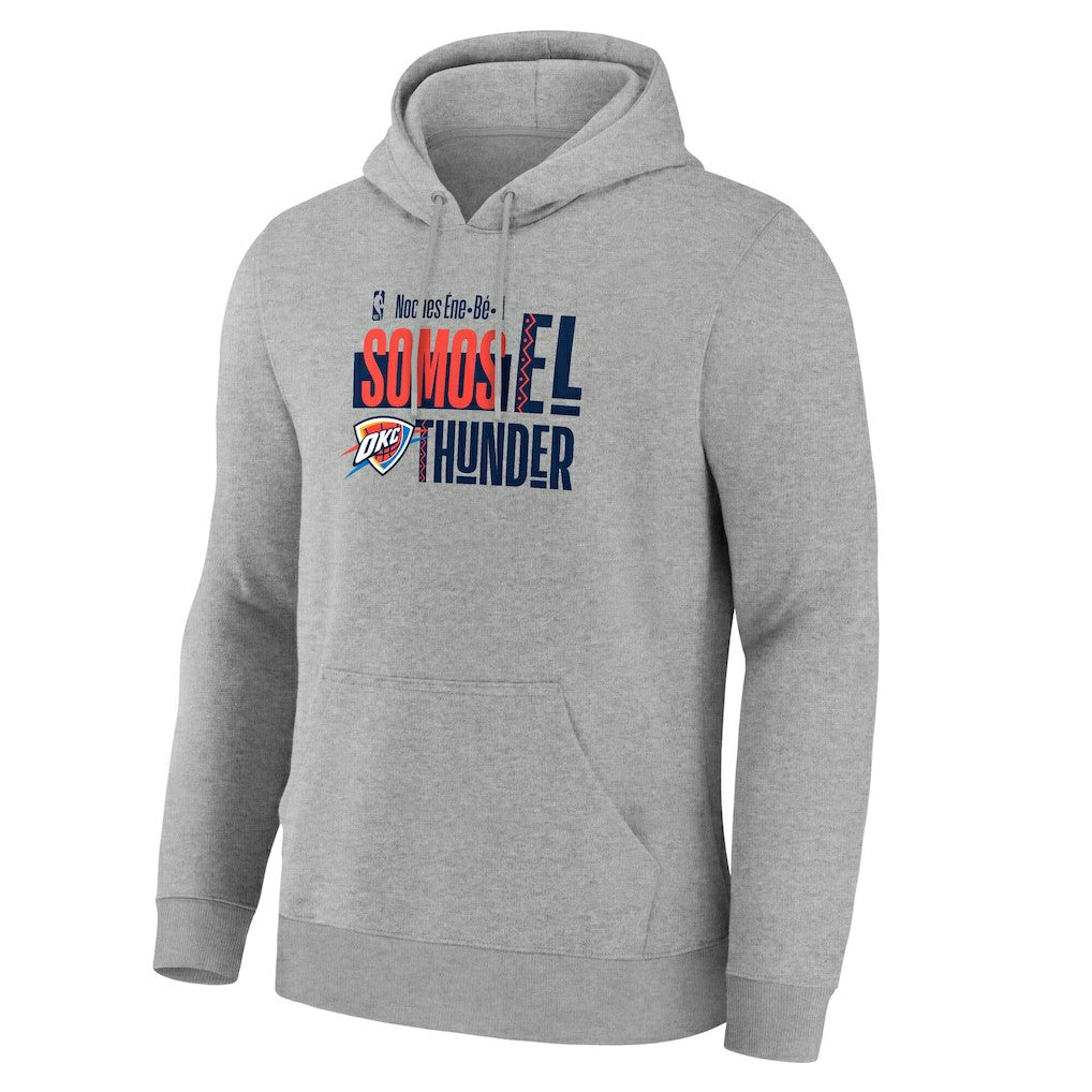 Gray Oklahoma City Thunder Noches Training Hoodie | NBA