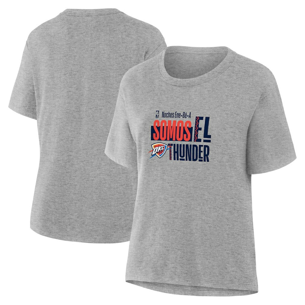 Gray Oklahoma City Thunder Women's Noches Training T-Shirt | NBA