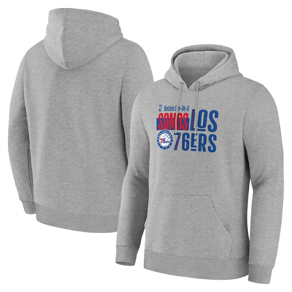 Gray Philadelphia 76ers Noches Training Hoodie | NBA