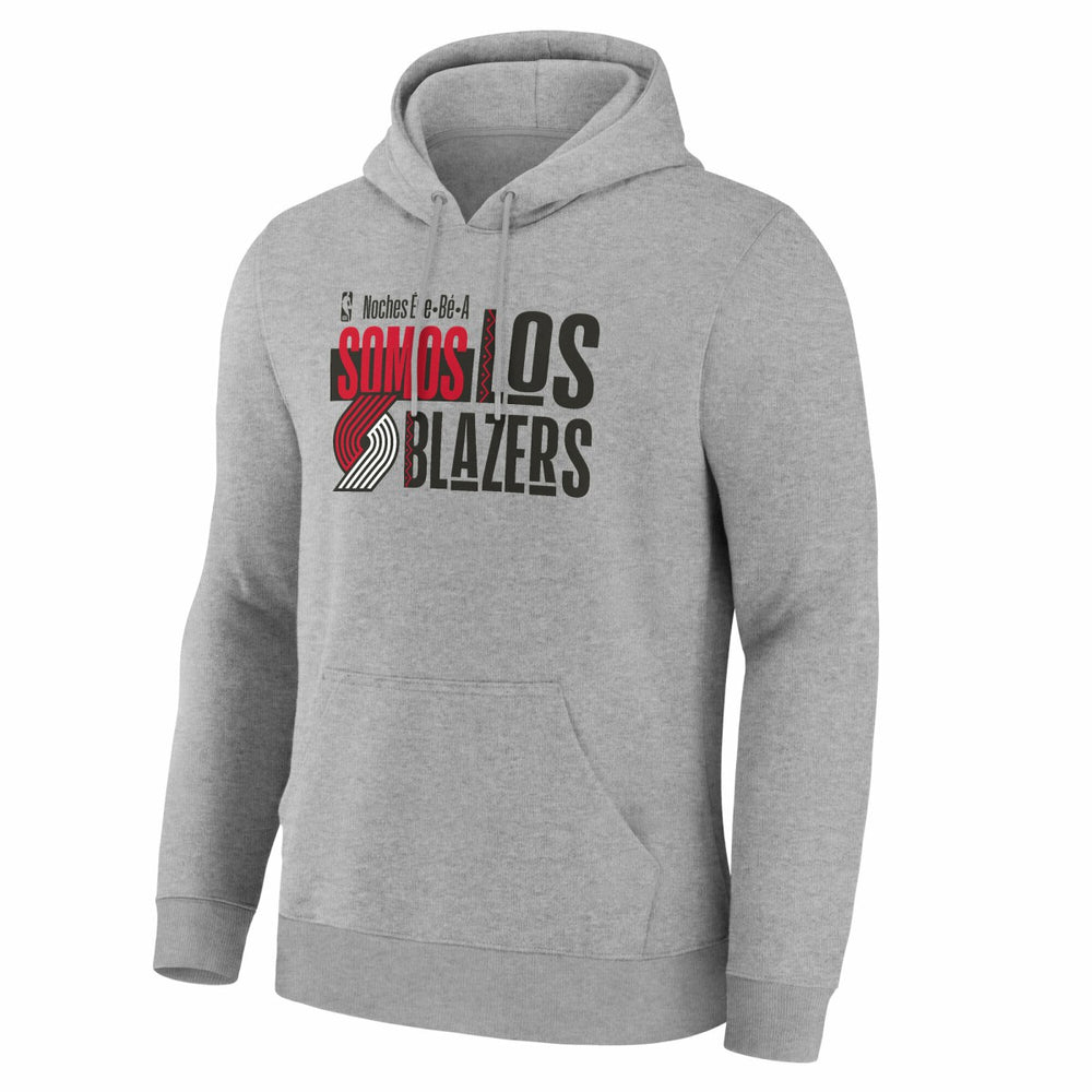 Gray Portland Trail Blazers Noches Training Hoodie | NBA